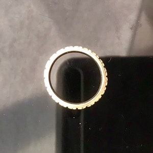 Gold Star Ring 'Etoiles' Poesie Ring Unique Engraved Wedding Band Medieval Poesy Ring Renaissance GOLD WEDDING RING Large Sizes image 9