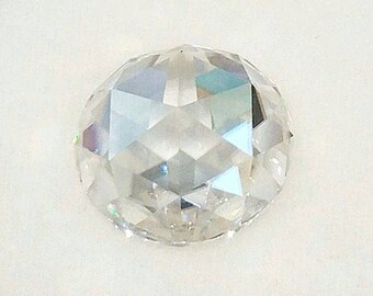 Double Rose Cut Moissanite Loose Gemstones White Colorless VVS Antique Round Double Dutch Rosecut Heirloom Stones in Multiple Large Sizes