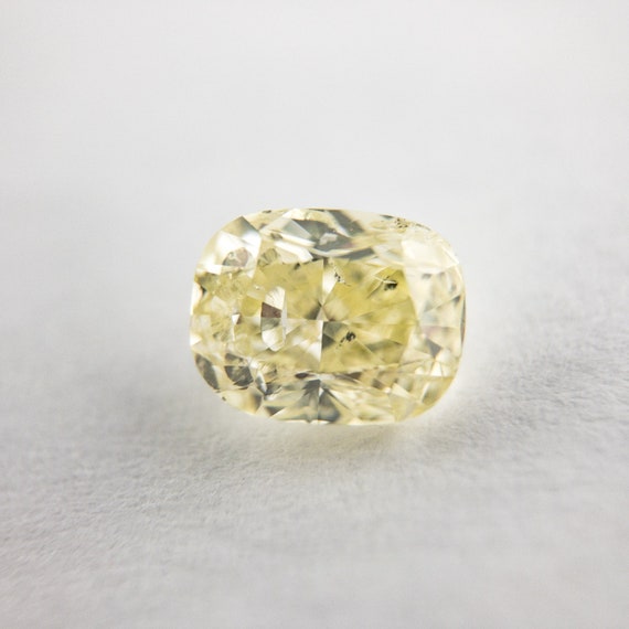 Natural Diamond Loose Light Yellow GIA Certified CUSHION Cut 1.03 carat Genuine Gemstones Fancy Yellow Diamond Engagement Rings Custom