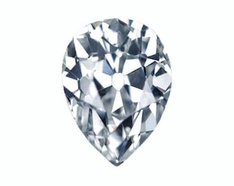 HARRO ANTIQUE PEAR Cut Moissanite Loose Gemstones Moissanite Large Sizes Color E F Moissanite Engagement Rings 2 3 4 5 6 7 carat