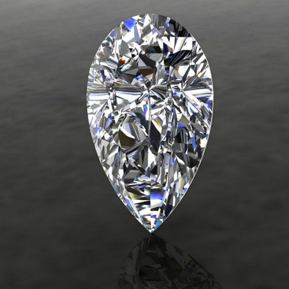 SUPERNOVA PEAR Moissanite Loose Gemstones Near Colorless Pear