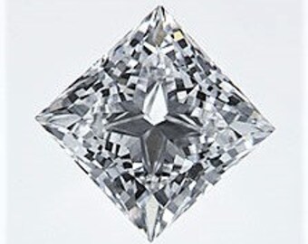 Square LAB GROWN DIAMOND Princess Cut White Brilliant Cut 0.75 carat Genuine Diamond Loose Gemstones Various Sizes Diamond Engagement Rings