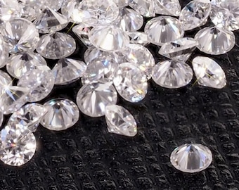 Round Moissanite Small Stones Supernova Melee Loose Gemstones White Brilliant Cut