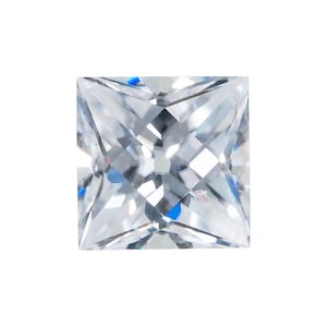Square French Cut Moissanite Loose Gemstones Colorless VVS High Quality Genuine Moissanite Large Square Princess Custom Engagement Ring