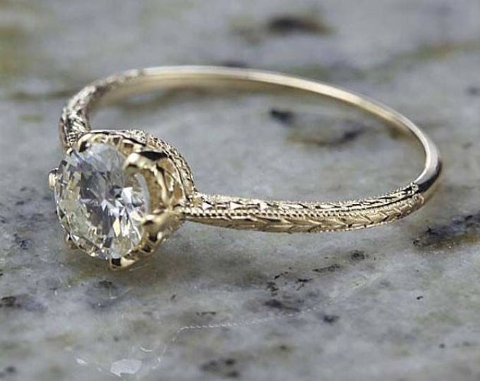 Edwardian Engagement Ring Custom Ring Kelly Deposit Payment Diamond