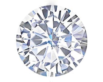 FOREVER ONE ROUND Brilliant Cut Round Moissanite Loose Gemstones Colorless E-F 2 carat 3 carat Large Engagement Rings Loose Stones Unset