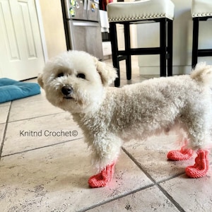Crochet: Pet Socks Pattern (Easy & Adjustable) for Dog or Cat