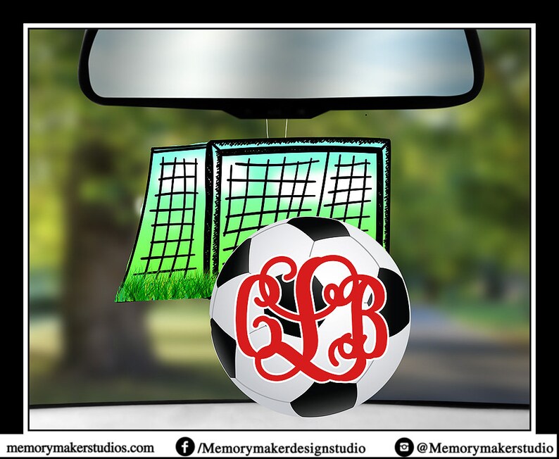 Soccer Ball Rearview mirror charm Soccerl Rearview mirror Etsy