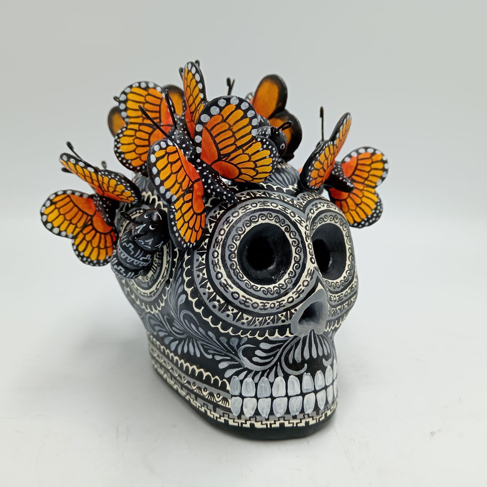Day of the Dead Ceramics Skull by Alfonso Castillo PP7692 - Etsy