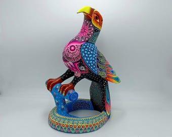 Vtg Inocencio Vasquez Melchor Hand Carved/painted Wooden Alebrije
