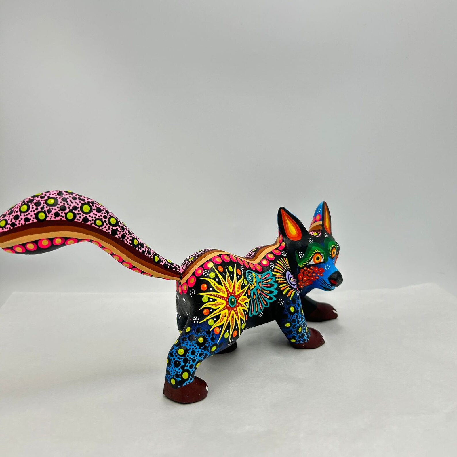 Oaxacan Wood Carving Hand Made Fox by Estudio 2403 PP7178 - Etsy