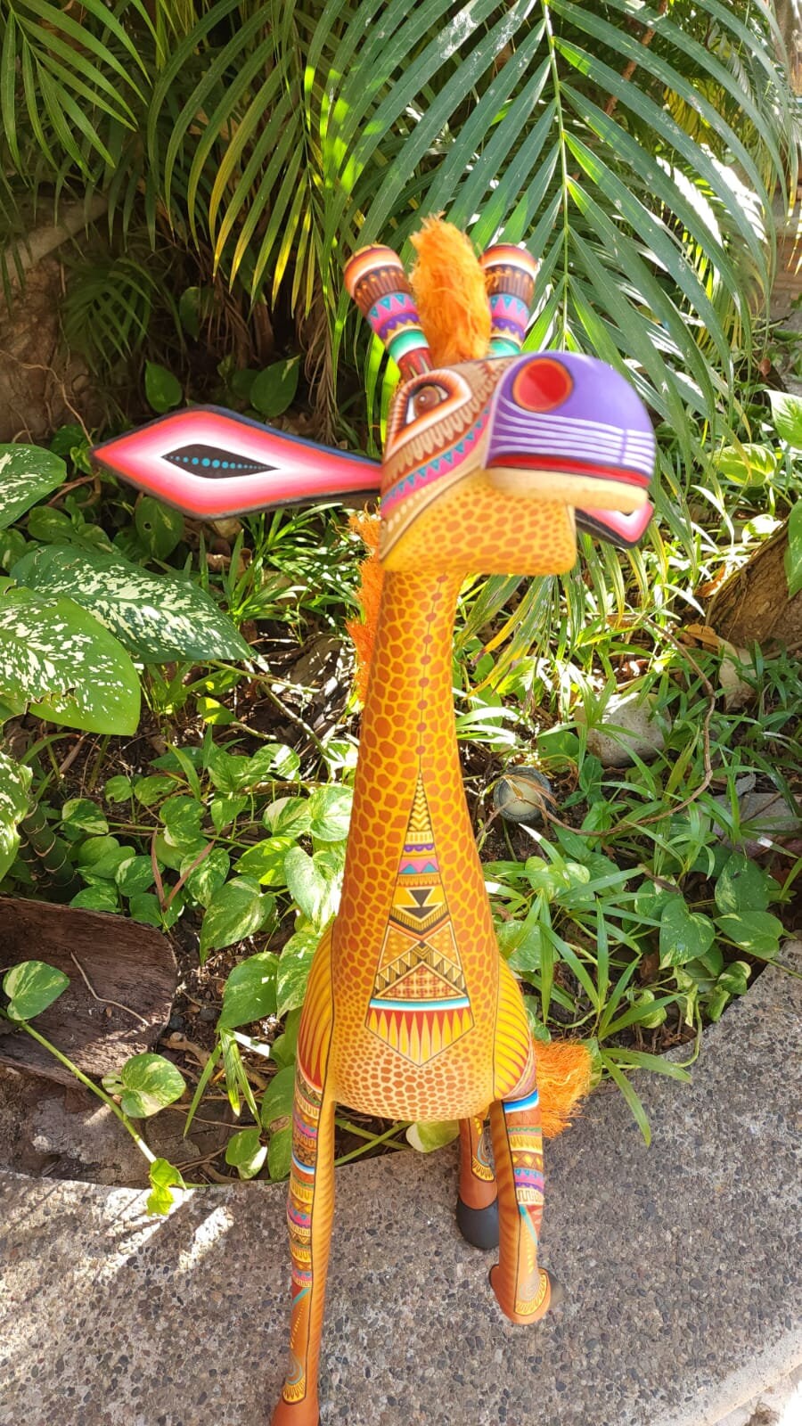 Mexican Oaxacan Wood Carving Giraffe by Julia Fuentes PP5094 - Etsy