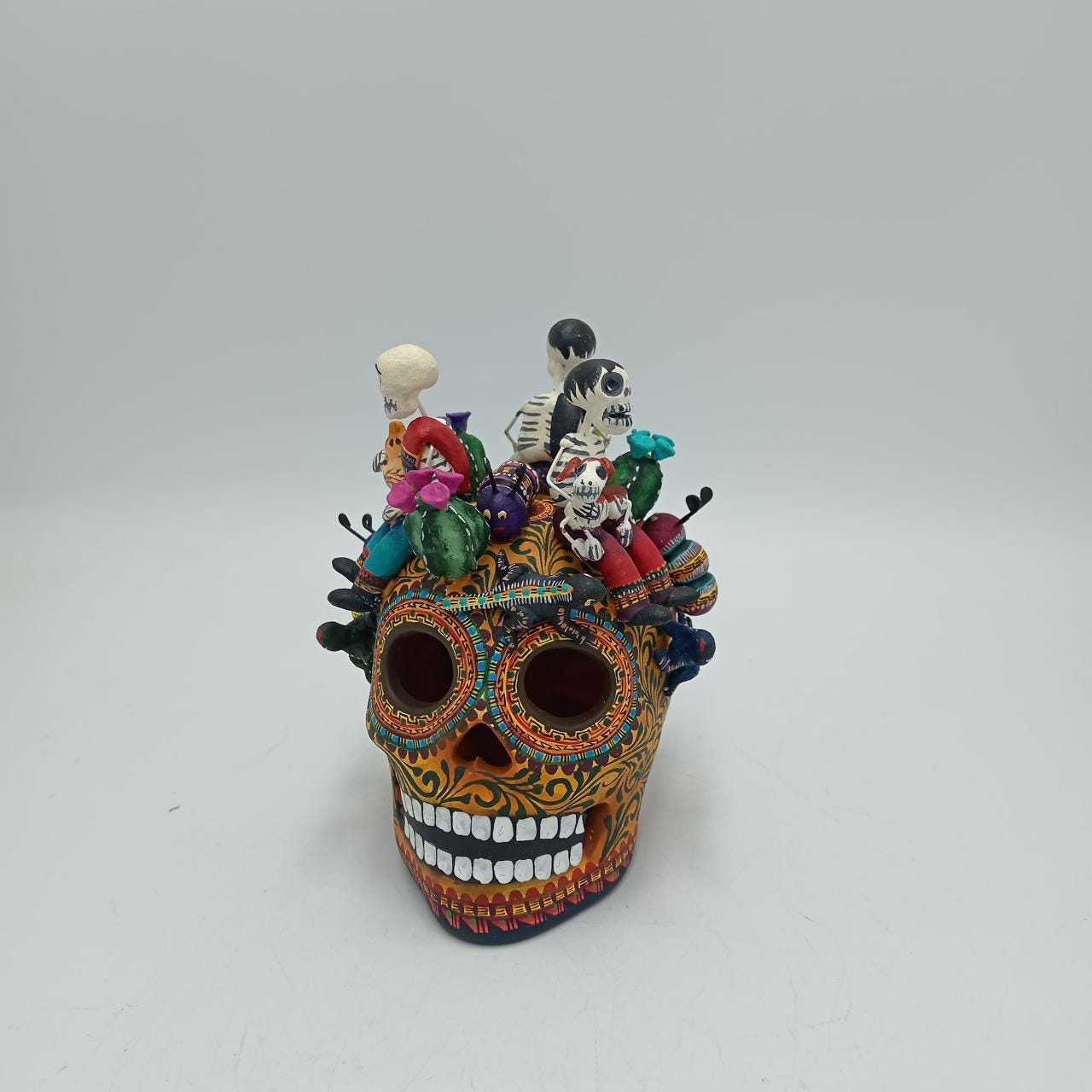 Day of the Dead Ceramics Skull by Alfonso Castillo PP8127 - Etsy