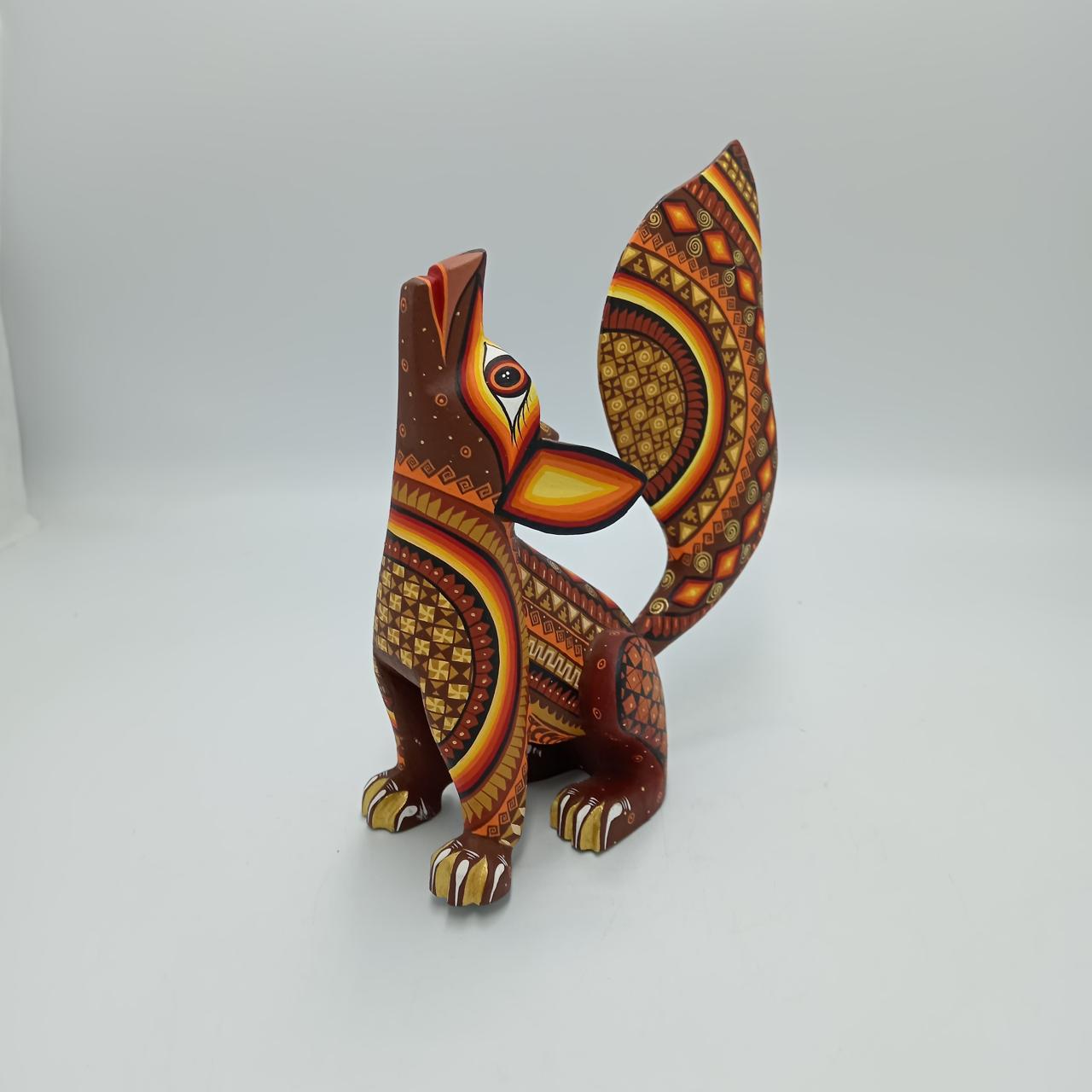 Mexican Oaxacan Wood Carving Coyote by Ivan Fuentes PP7687 - Etsy