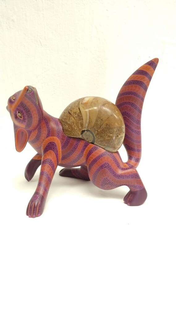 Oaxacan Wood Carving Coyote by Jacobo Y Maria Angeles PP2559 - Etsy