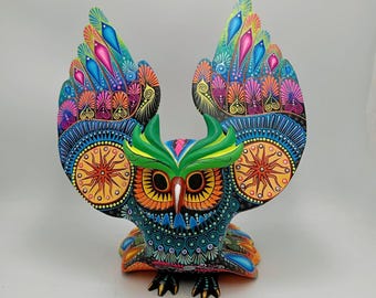 フクロウの魔法：驚異のアレブリヘスの芸術 - Etsy 日本