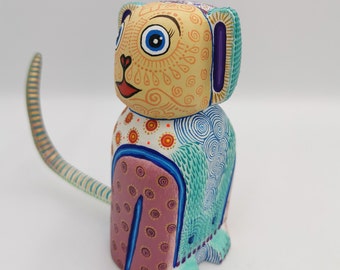 Great Mexican Oaxacan Wood Carving Alebrije Monkey, By Jorge Ortega pp3475