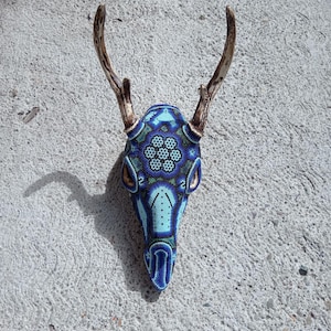 Huichol Deer Skull - Etsy