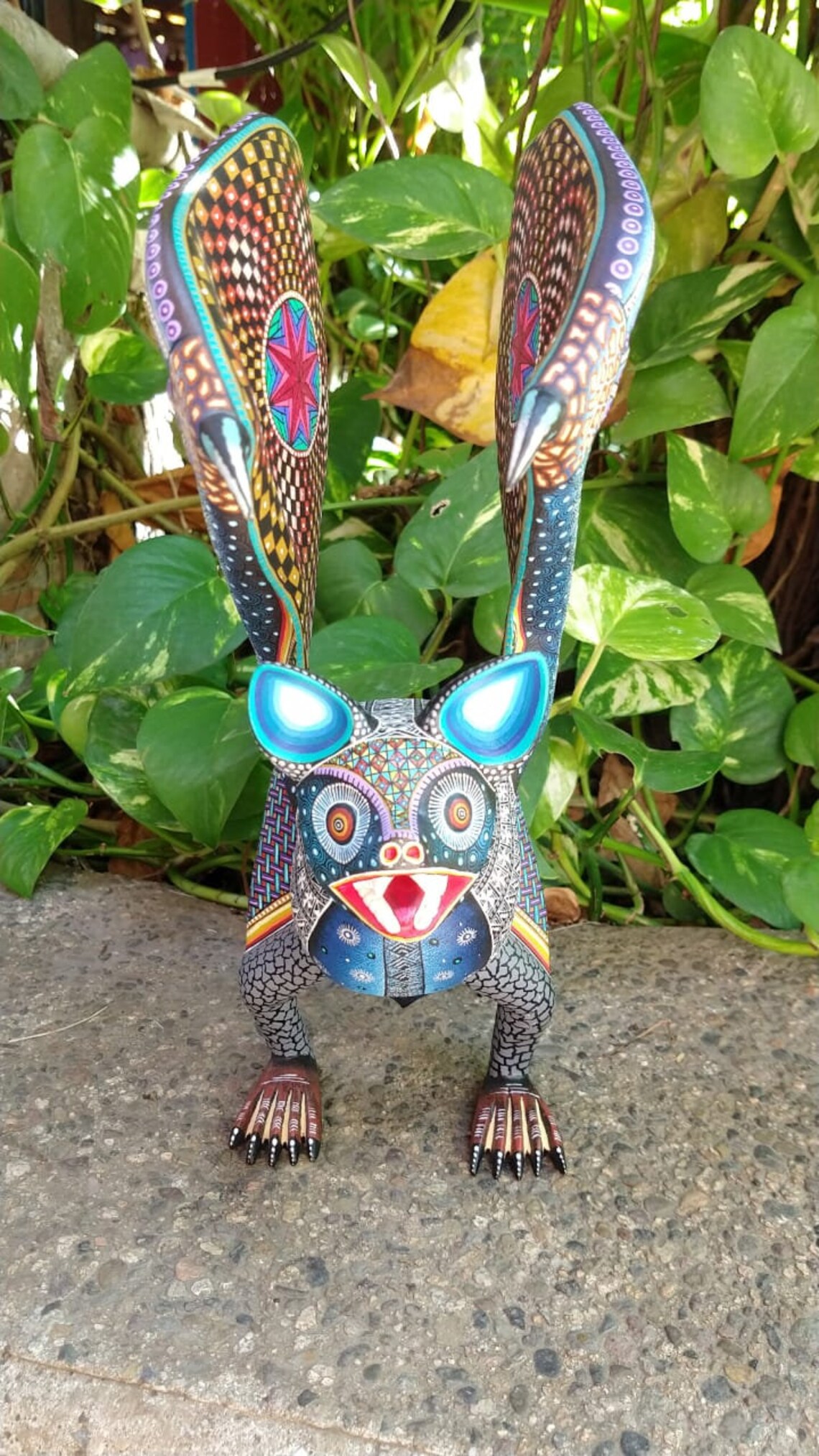 PP2258 Oaxacan Wood Carving Bat Alebrije By Manuel Cruz. Etsy