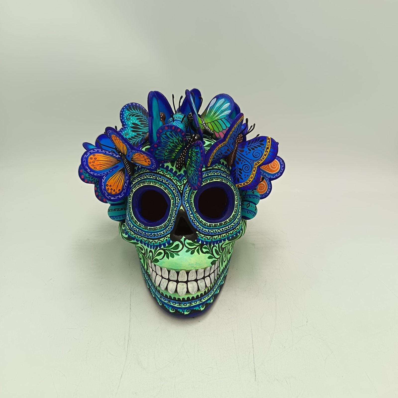 Day of the Dead Ceramics Human Skull by Marco Castillo PP8917 - Etsy