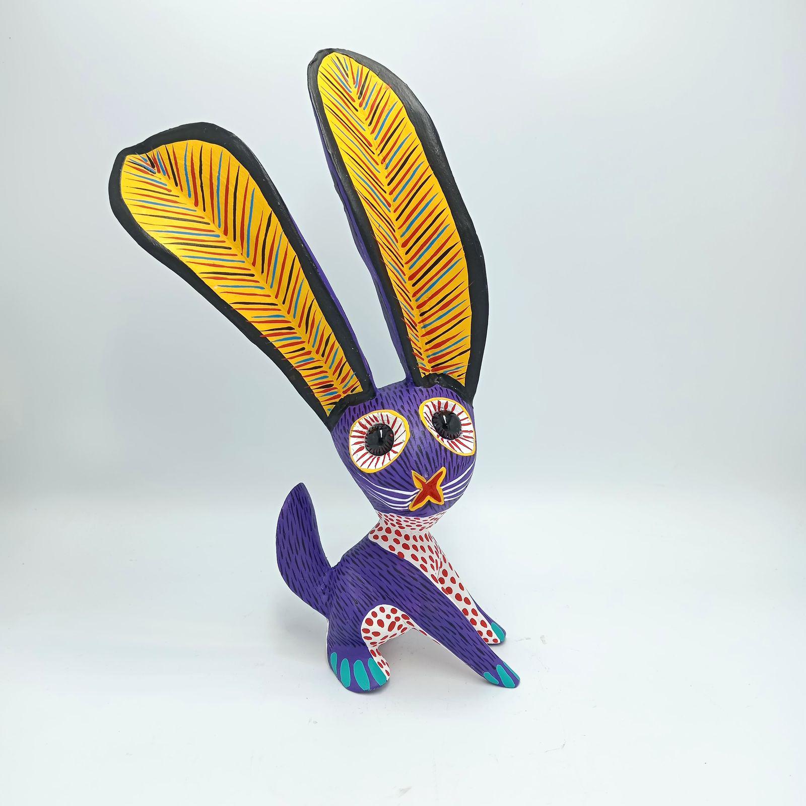 Oaxacan Wood Carving Rabbit by Arsenio Morales PP7305 - Etsy