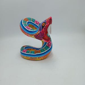 Oaxacan Holzschnitzerei mexikanische Volkskunst handgemacht, Schlange von Cesar Melchor Ojeda PP7883