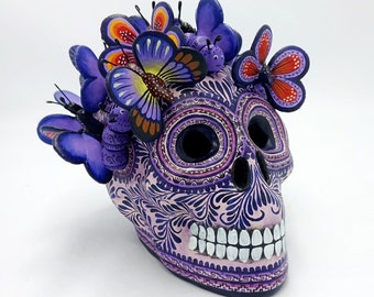 Day of the Dead Ceramics Skull by Alfonso Castillo PP7692 - Etsy