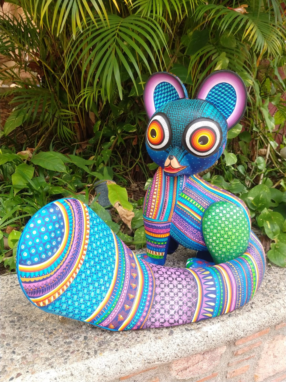 Mexican Oaxacan Wood Carving Lemur by Ivan Fuentes Pp4103 - Etsy