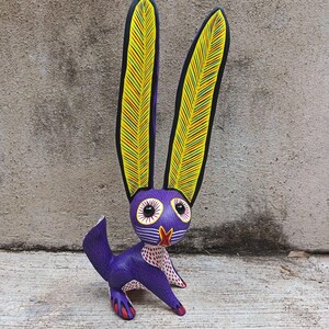 Oaxacan Wood Carving Rabbit by Arsenio Morales PP8938 - Etsy