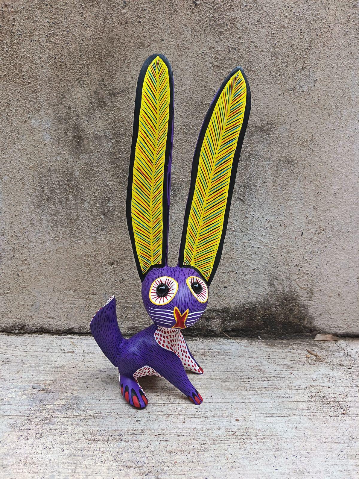 Oaxacan Wood Carving Rabbit by Arsenio Morales PP8938 - Etsy