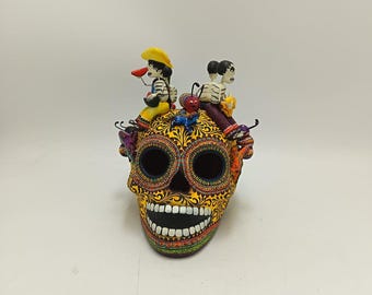 Day of the Dead Ceramics Skull by Alfonso Castillo PP8127 - Etsy