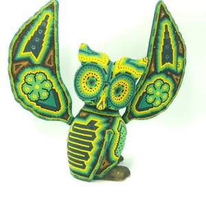 Huichol Beaded Owl main image 1