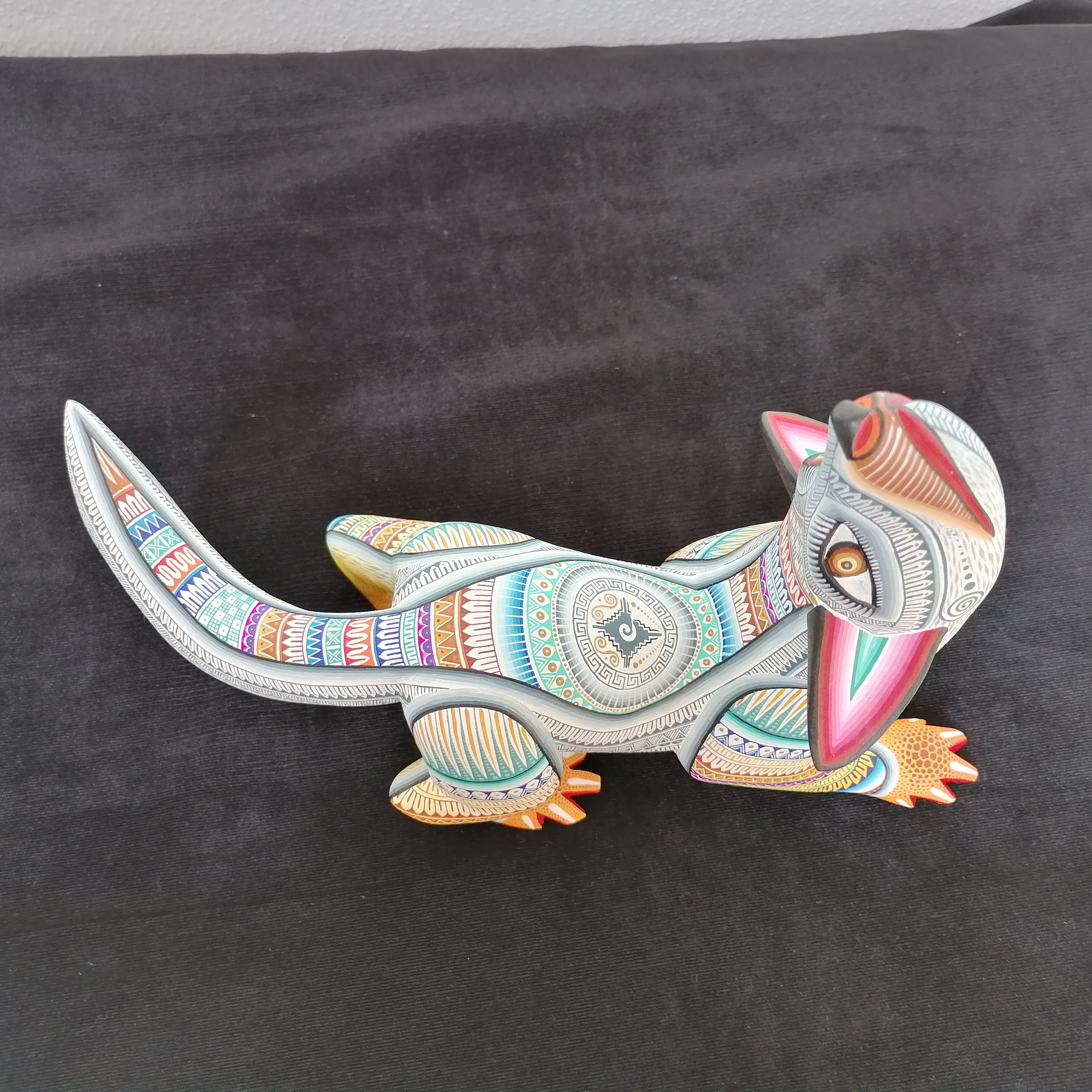 PP626 Mexican Oaxacan Wood Carving Alebrije Fox By Julia | Etsy