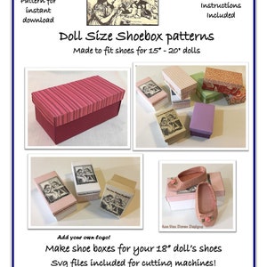 Doll Size Shoebox Pattern for 15&quot; to 20&quot; dolls