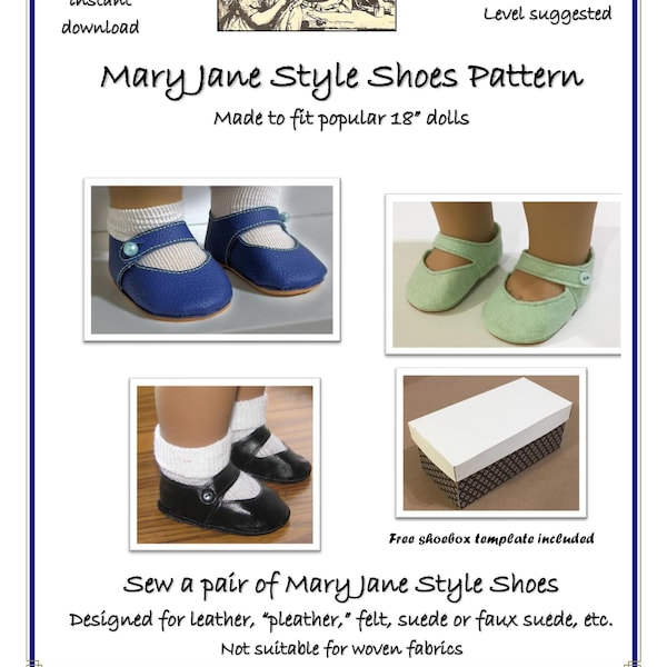 Mary Jane Doll Shoes - Etsy