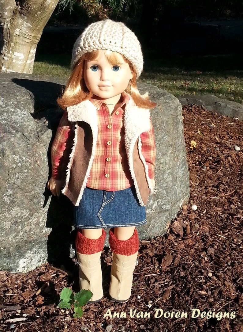 PDF Pattern for Sherpa Style Jacket or Vest Designed to fit 18 Etsy