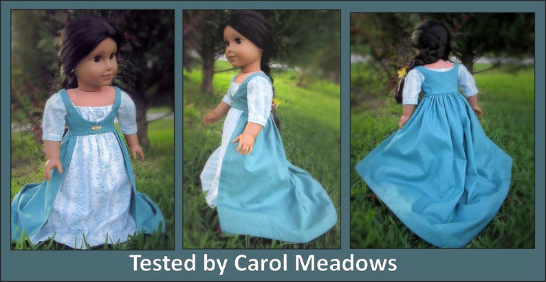 Regency Era Outfit PDF pattern designed to fit 18 dolls image 9