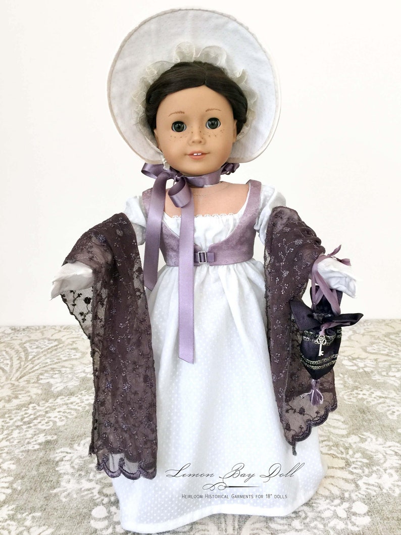 Regency Era Outfit PDF pattern designed to fit 18 dolls image 8