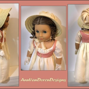 Regency Era Outfit PDF pattern designed to fit 18 dolls image 6