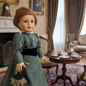 COMBO PDF Patterns for Edwardian Walking Skirt and Puff Sleeve Blouse Designed to fit 18 inch dolls image 9