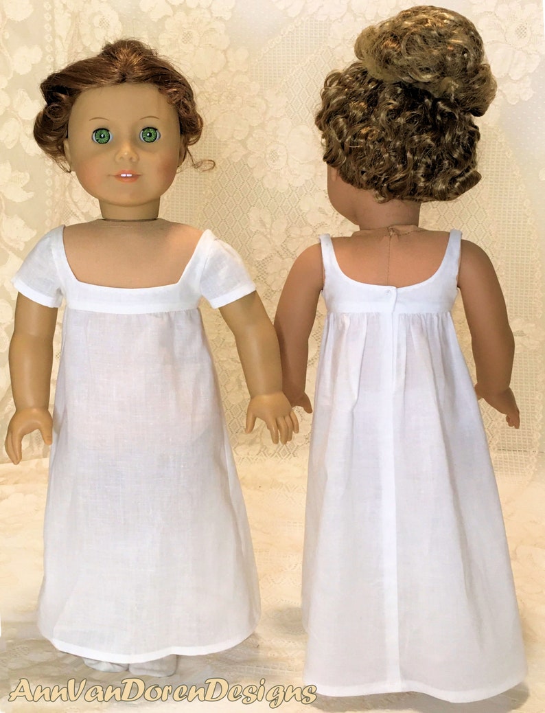 Regency Era Outfit PDF pattern designed to fit 18 dolls image 7