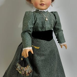 COMBO PDF Patterns for Edwardian Walking Skirt and Puff Sleeve Blouse Designed to fit 18 inch dolls image 3