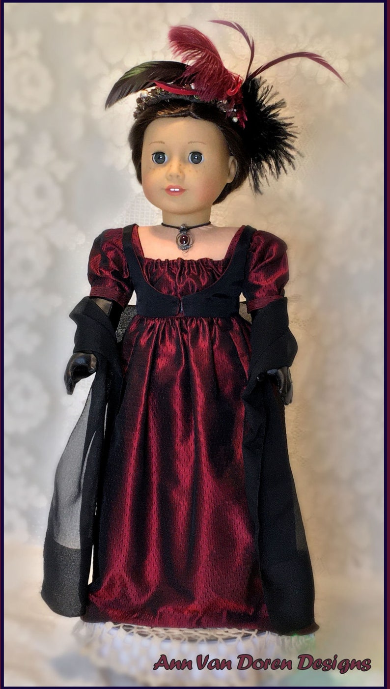 Regency Era Outfit PDF pattern designed to fit 18 dolls image 3