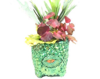 1 Grande Drago Fioritore Verde Drago Regalo Drago Drago Drago Occhio Drago Scala Dragon Planter Piantatore Indoor Vaso Planter