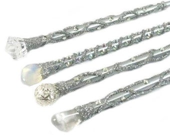 Silver Fairy Godmother Wand Magic Wand Wizard Wand Fairy Wand Witches Wand Steam punk Wand Tooth Fairy Party Wand Godmother Gift