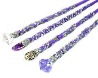 Purple Magic Wand Magic Wand Wizard Wand Fairy Wand Witches Wand Steampunk Wand Cosplay Party Wand