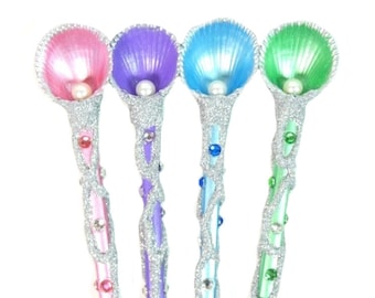 Mermaid Party Wand Mermaids Magic Wand Wizard Wand Fairy Wand Witches Wand Tooth Fairy Party Wand Godmother Gift
