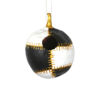 Round Fairy House Black White Gold Bird House Natural Birdhouse Woodland House  Bird House Bird Nest Nut House