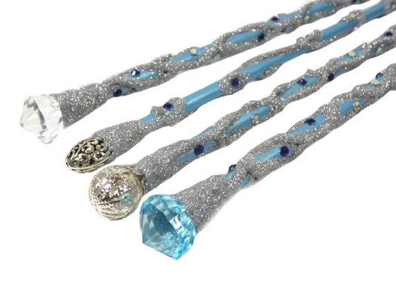 Silver Star Wand Clear Sparkle Gem Costume Accessory Silver Star Wand Clear Sparkle Gem Costume Accessory