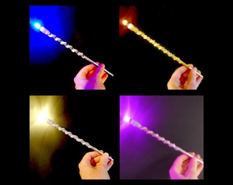 Light Up Magic Wand Magic Wand 7 Colors With A Light 10.7 Inches Fairy Wand Witches Wand Wizard Wand Magical Wand Wicca Wand Party Wand